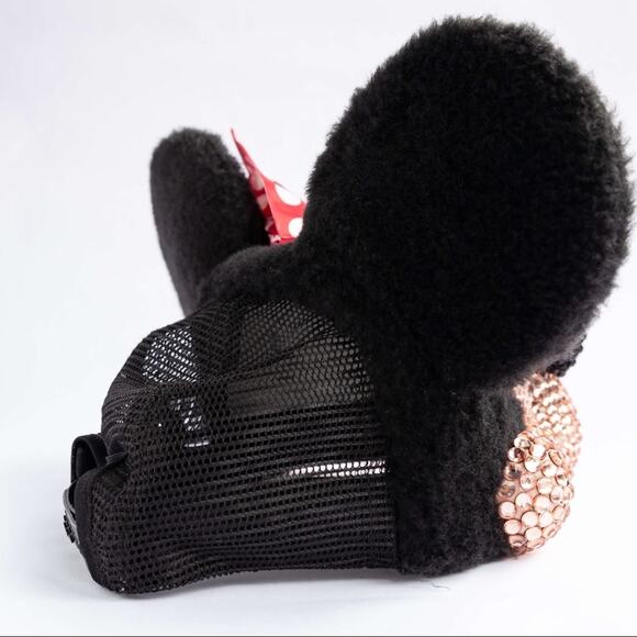Vintage 90s Minnie Mouse Character Hat Disney‎ Trucker Snapback Bling Maximalist main image 7